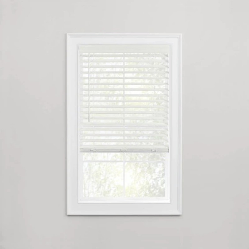 Chinese Faux Wood Cordless Vinyl Shades Blinds