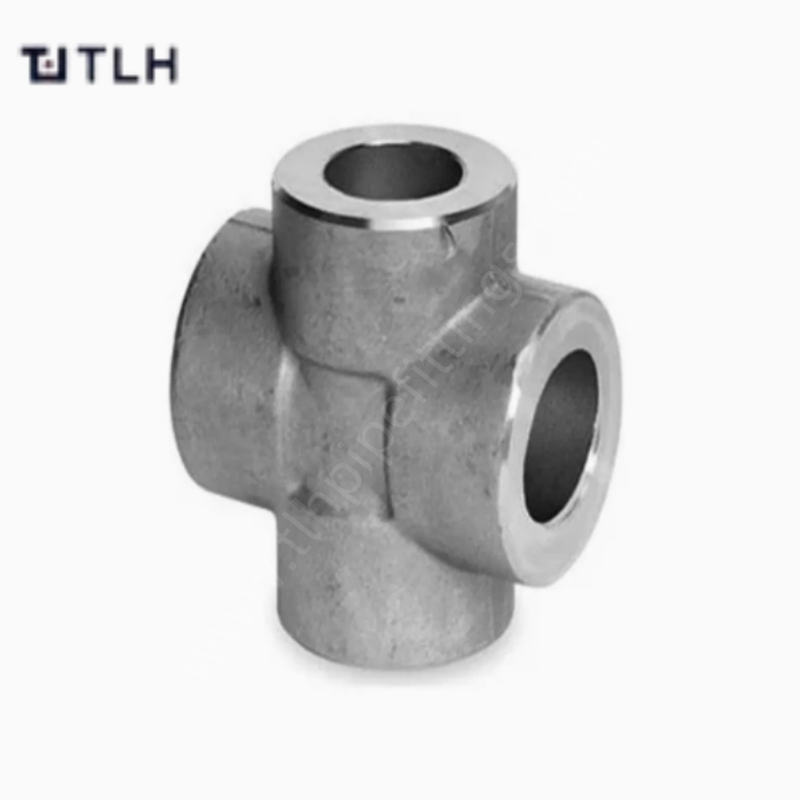 ASME B16.11 Carbon Stainless Steel SS316 NPT Threaded Forged Cross Fittings