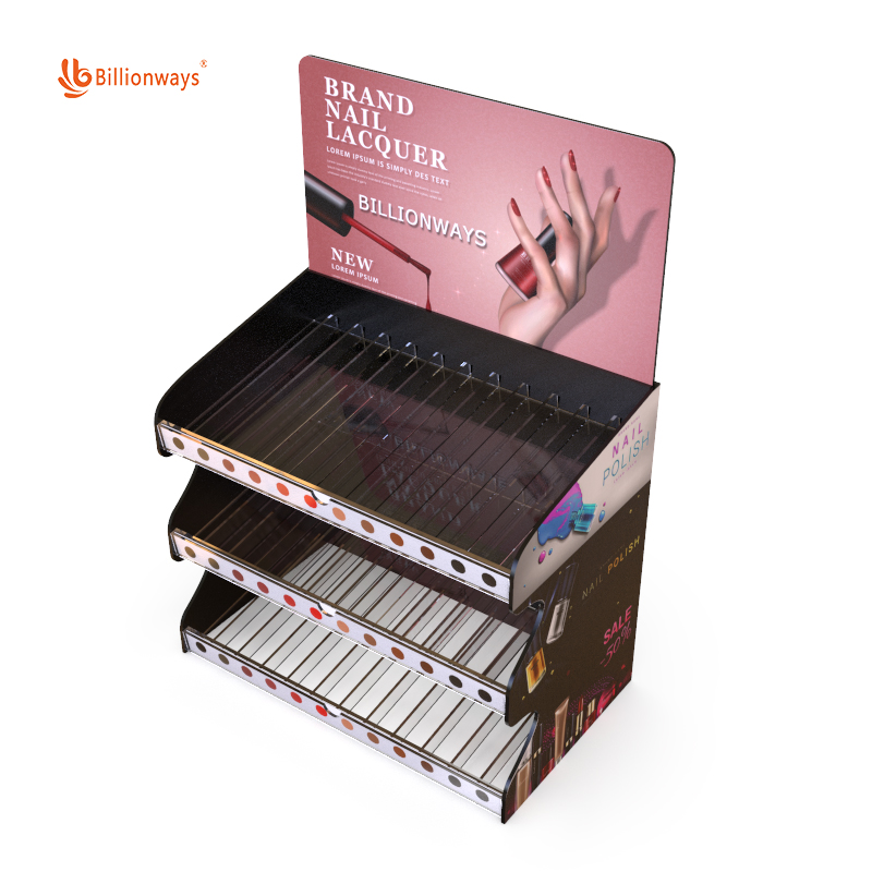 Stylish Nail Polish Acrylic Display Rack - Perfect for Fashion Enthusiasts