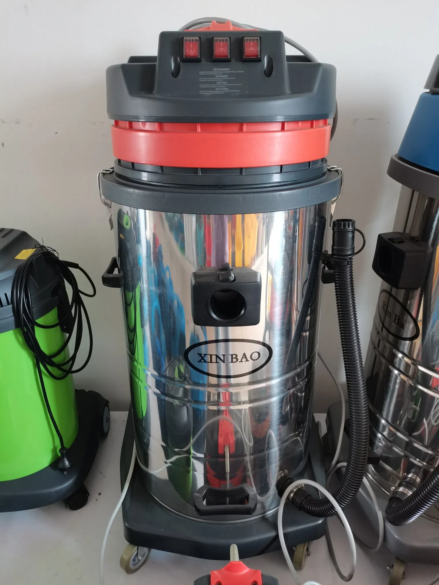 Hot Sale 80L Three Motors Stainless Steel Vacuum Cleaner