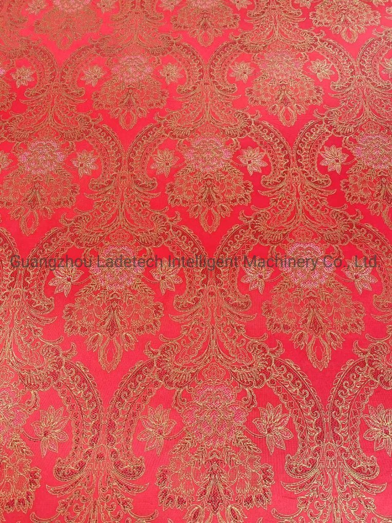 High Quality Mattress Red Rose Polyester Tricot And Fabric 70-80GSM