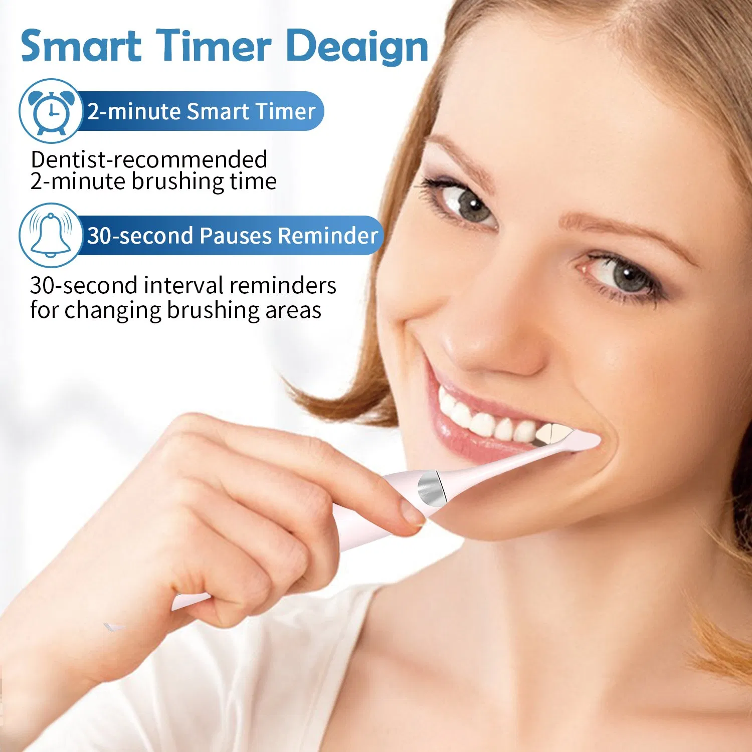 Fast Charging 5 Modes Oral Care Whitening Electric Toothbrush for Adult