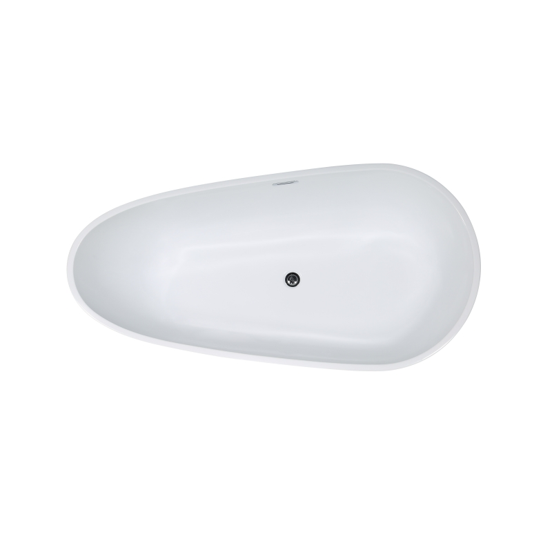 Bathroom Shower Freestanding Acrylic Ship Type White SS304 Stand Bathtub Ba-8203c