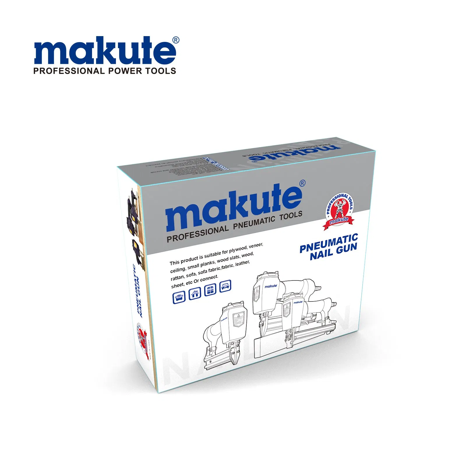 F50A Air Tools Makute Stapler Nailer Pneumatic Nail Gun