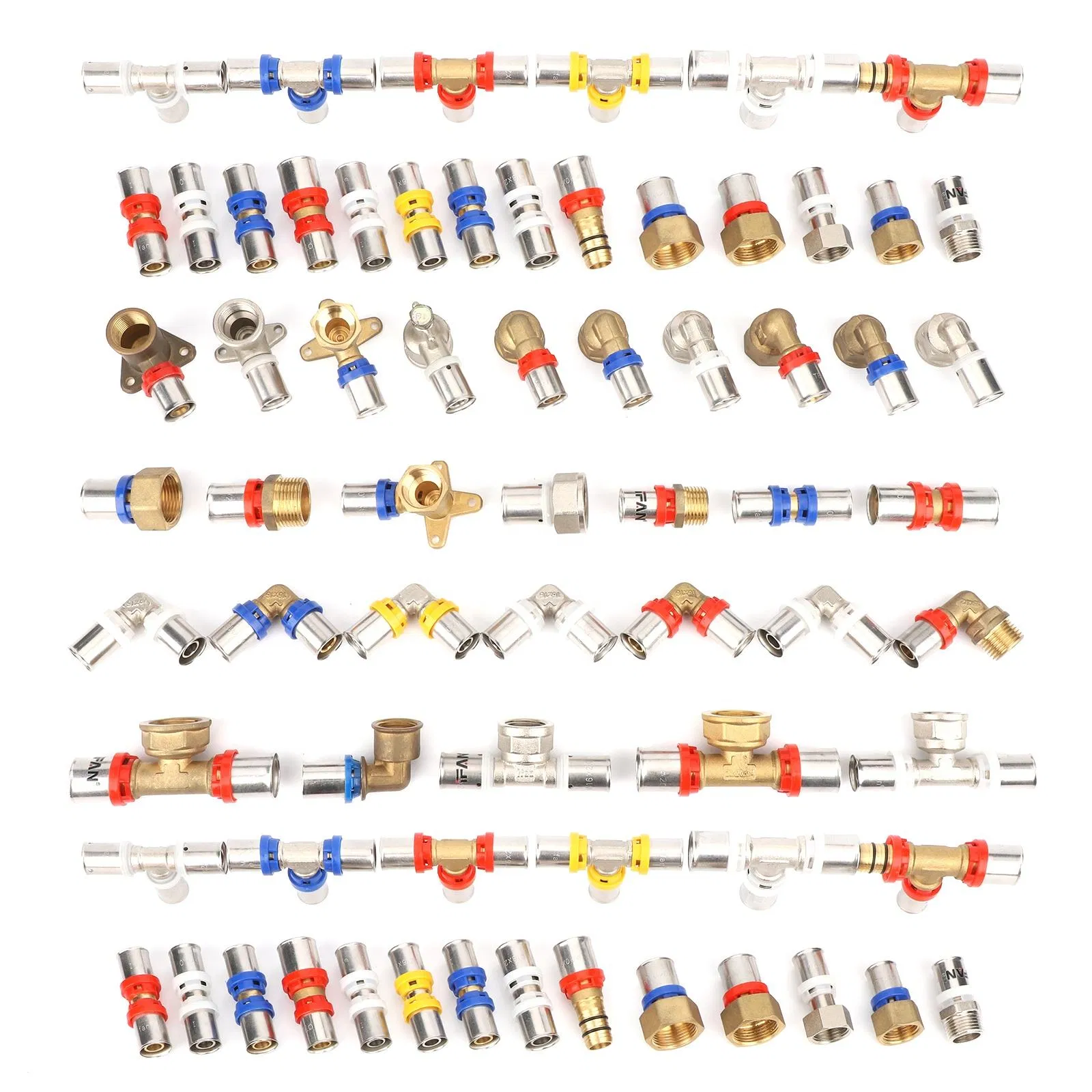 Ifan Connector Raccord Multicouche Plomberie Press Fittings Nipple 16-32mm Pex Press Fittings