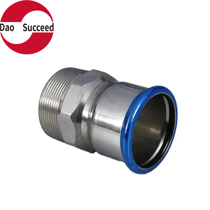 External Thread Press Fit Fittings Pipe Stainless Steel Equal Coupling Stainless Steel 304/316 OEM Plumbing Fittings