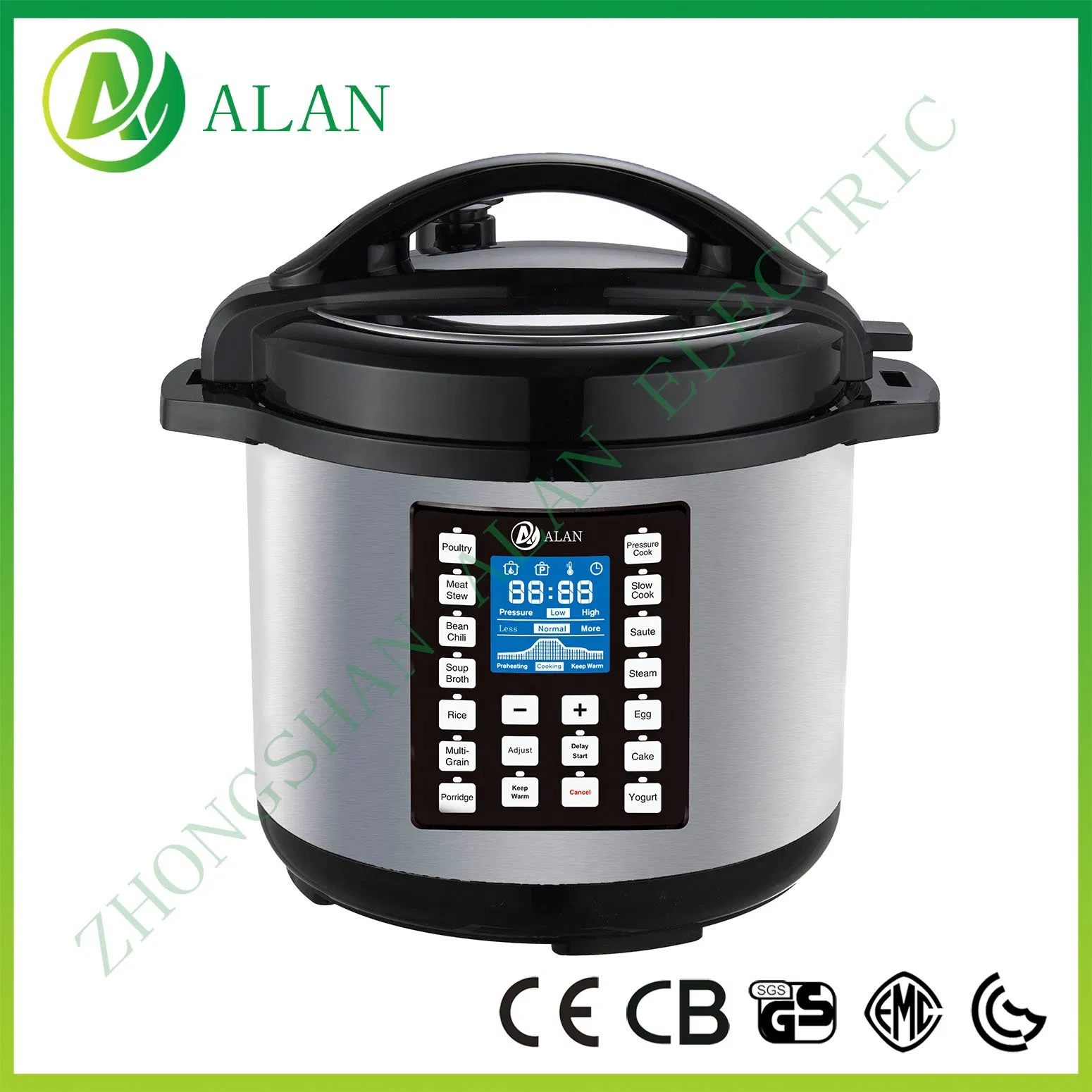 3.0liters Full Touch Screen LCD Display Luxury High Class Smart Rice Cookers with a Handle