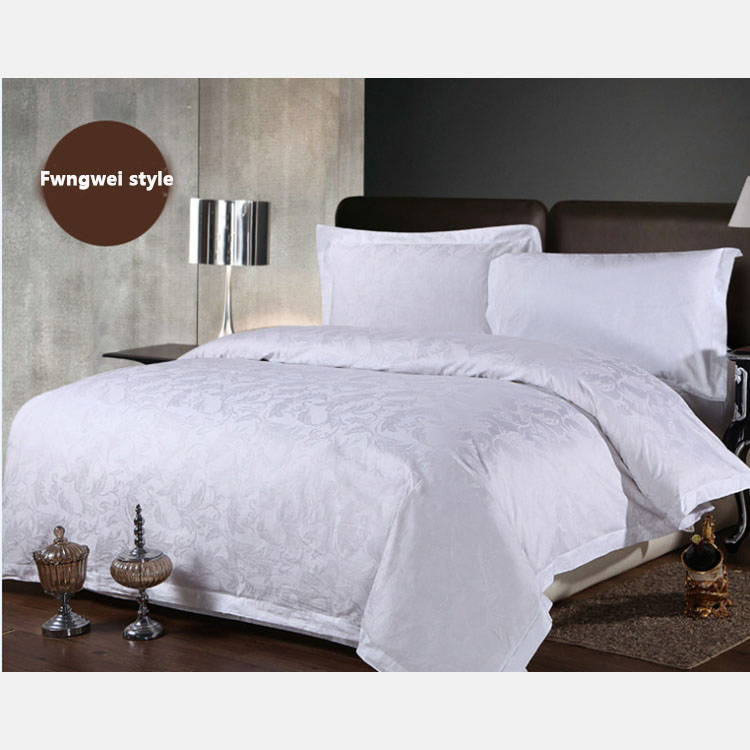 2024 New Linen Cotton Single Duvet Cover Full Satin Jacquard Duvet Cover for Hottel
