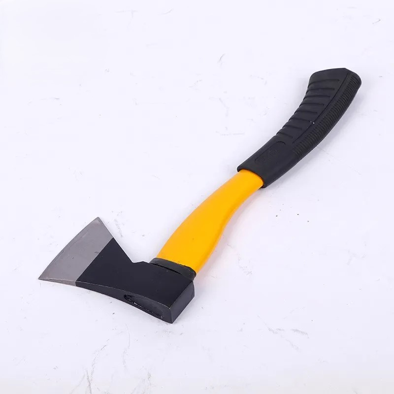 Multi-Purpose Hatchet Broad Felling Working Axe Ax with Curved Fiberglass Handle