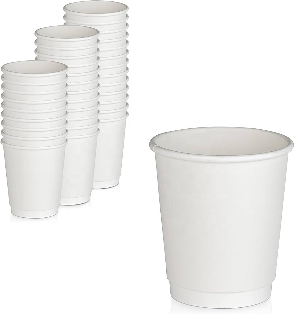 China Manufacture Professional Paper Cup for Fast Food Double Wall Paper Cups Disposable Single Wall Tea Coffee Paper Cup