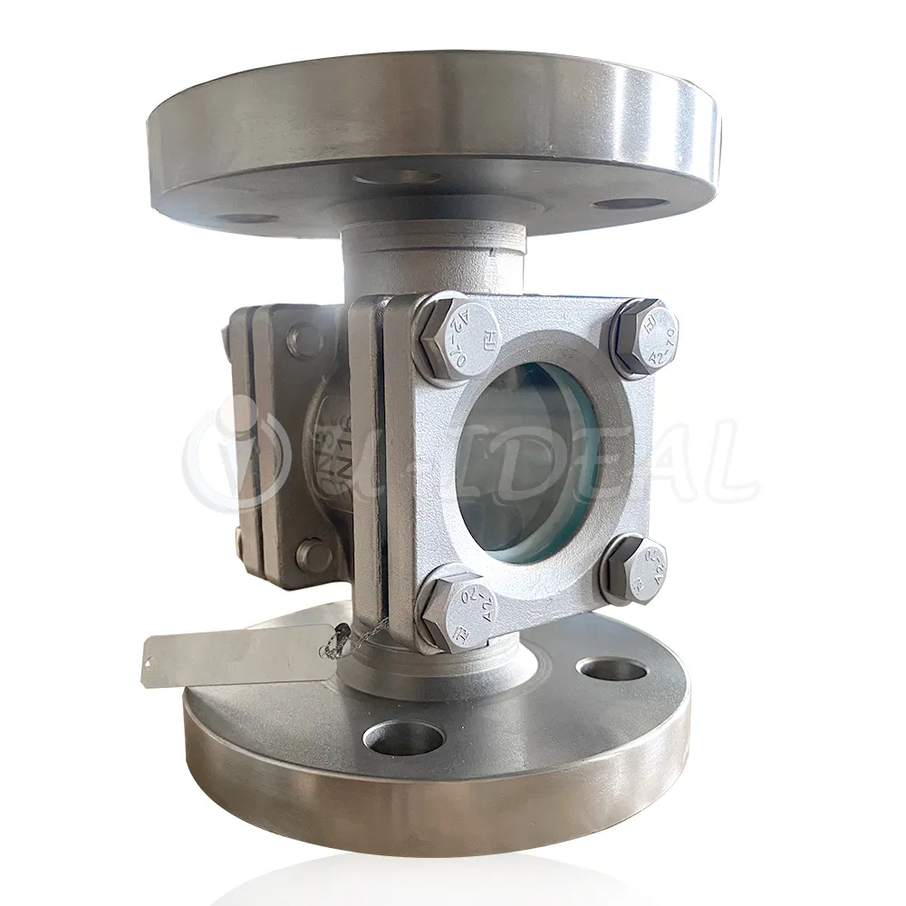 Sight Glass Fitting Flanged Sight Flow Indicator with Eccentric Impeller