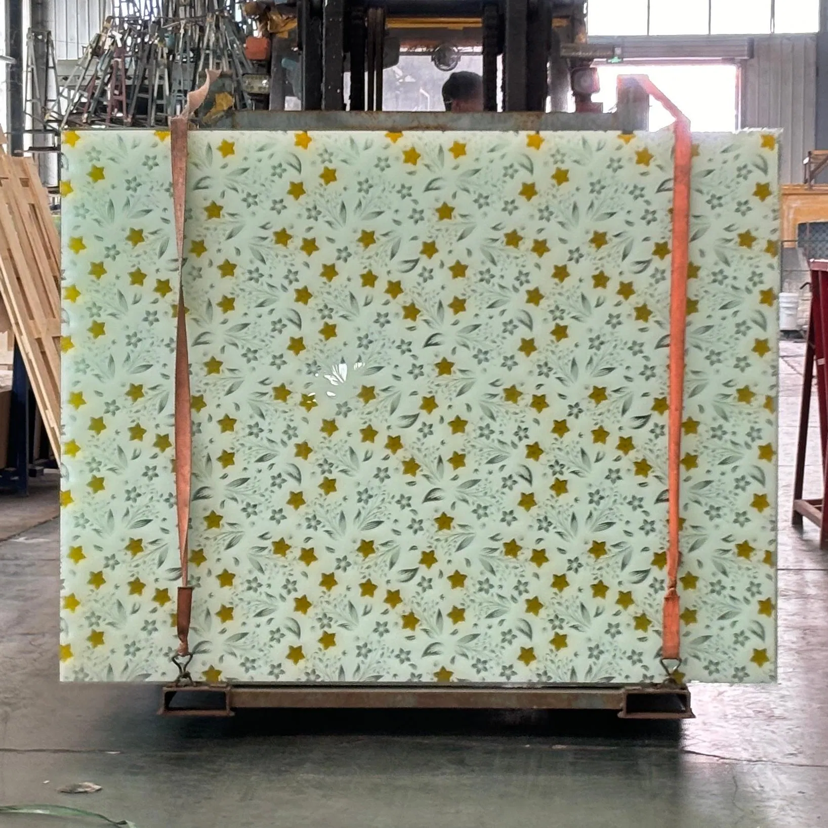 3-19mm Durable Custom Size Available Silk Screen Printed Glass for Shower Doors