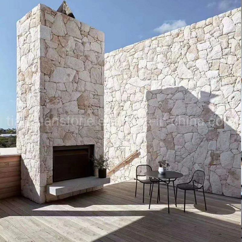 Natural Limestone Flexible Stone Veneer for Exterior Wall