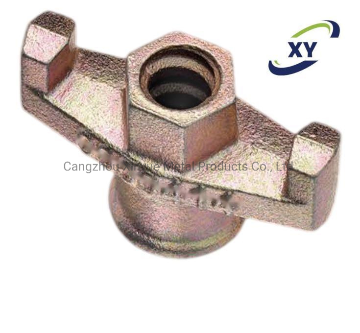 Construction Scaffolding Wing Nut Anchor Nut Tie Rod Nut Plate Nut Tie Rod Combination Nut for Formwork System