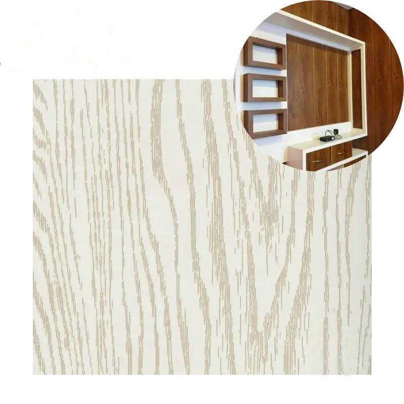 Wood Grain Melamine Films Poly Paper for Furniture Decoration