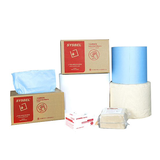 Sysbel Professional Quality White 900PCS/Roll, RoHS, Industrial Wiping Cloth (Roll) (SCR321W)
