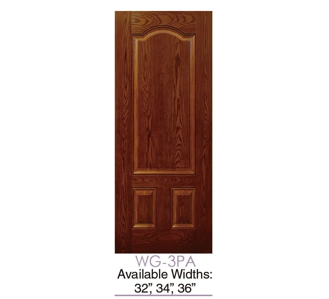 China Manufacturer Wholesale Fiberglass Door with Woodgrain for House