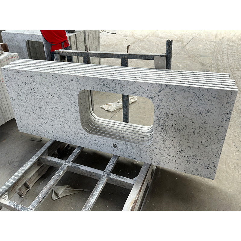 Manmade Stone Artificial Marble Engineered Stone White Quartz Countertop for Hotel/Villa Decorations Price