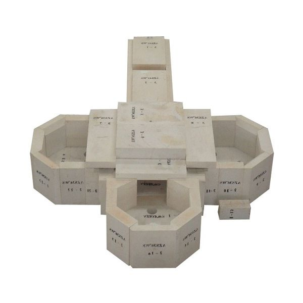 Огнеупорные кирпичи AZS для стекольной промышленности