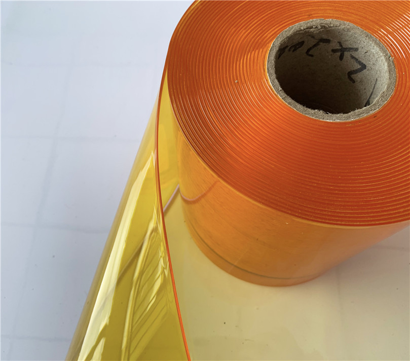 Yellow Amber Insect Proof Strip Curtain with Long-Lasting Cost-Effective Cutting Service for Food Processing