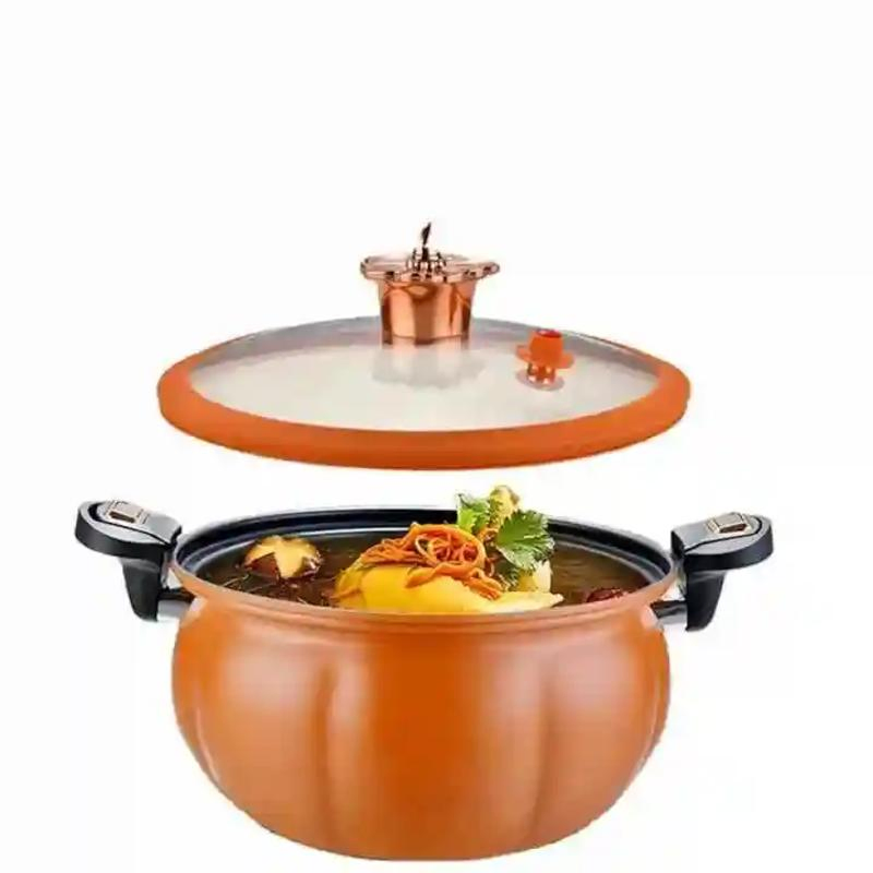 Large Capacity Soup Pot Medical Stone Non-Stick Coating Cast Iron Pot Micro Pressure Cooker
