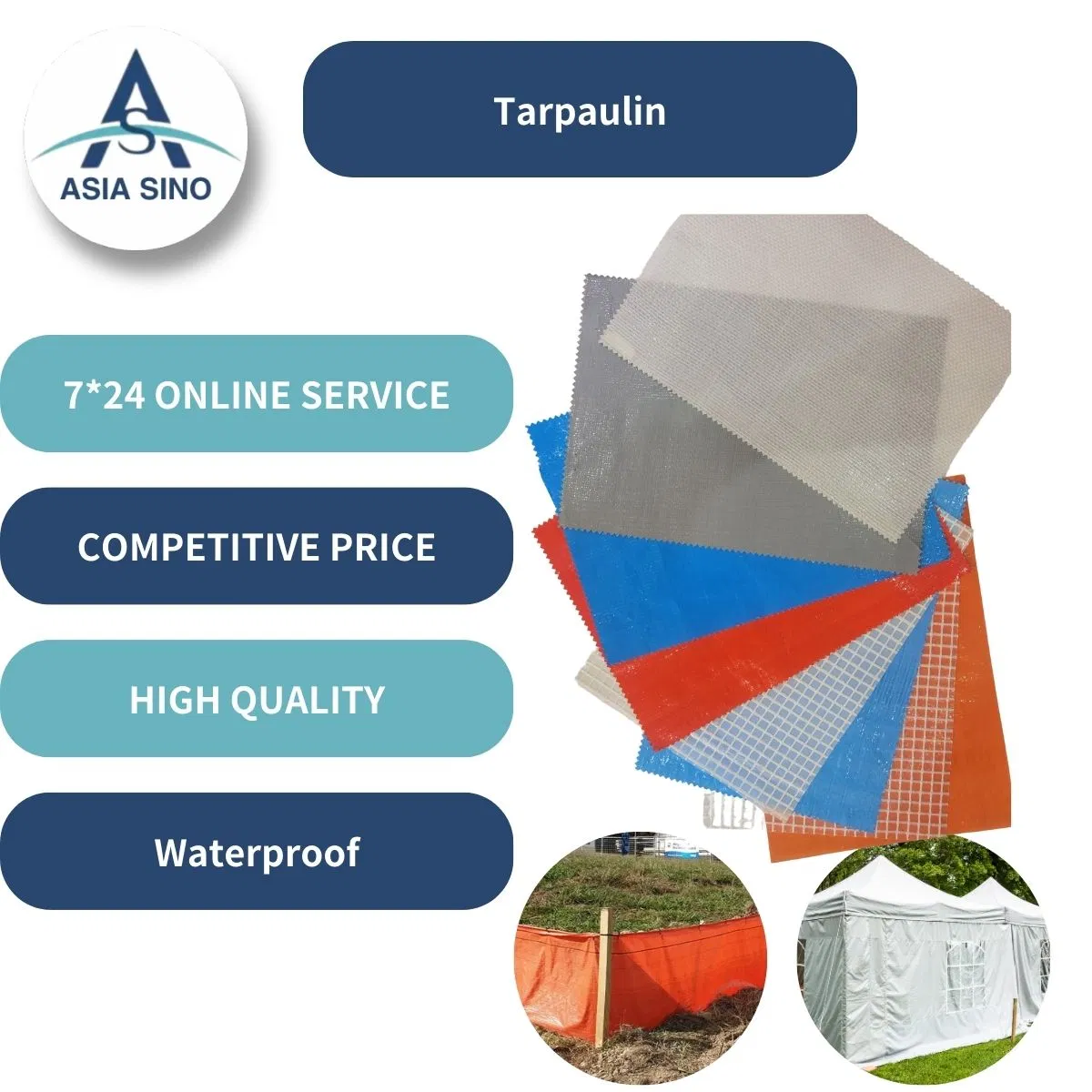 Fabric Tarpaulin PVC Canvas PVC Coated Tarpaulin Tent and Truck Cover