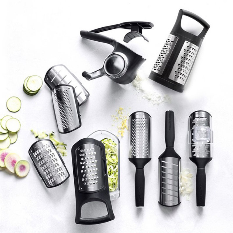 Hand-Held Stainless Steel Food Grater for Kitchen