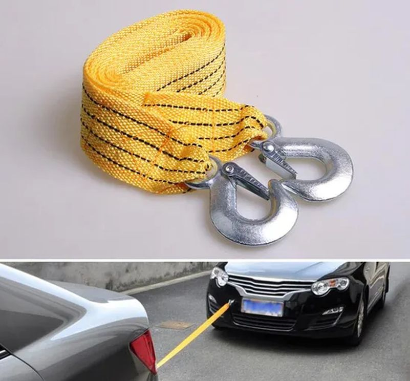Car Tow Rope with Hook 3m 3tons Car Towing Rope Strap Tg003_14