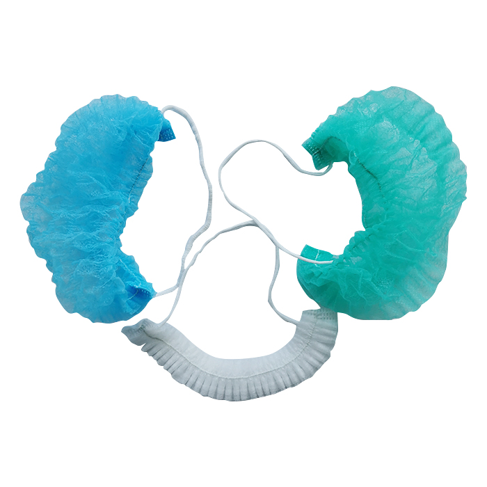Food Factory Nonwoven Disposable PP Non Woven Mesh Machine Made Beard Hair Covers Critical Restraints Stockinette Beard Nets Beard Mask Cover with Head Elastic
