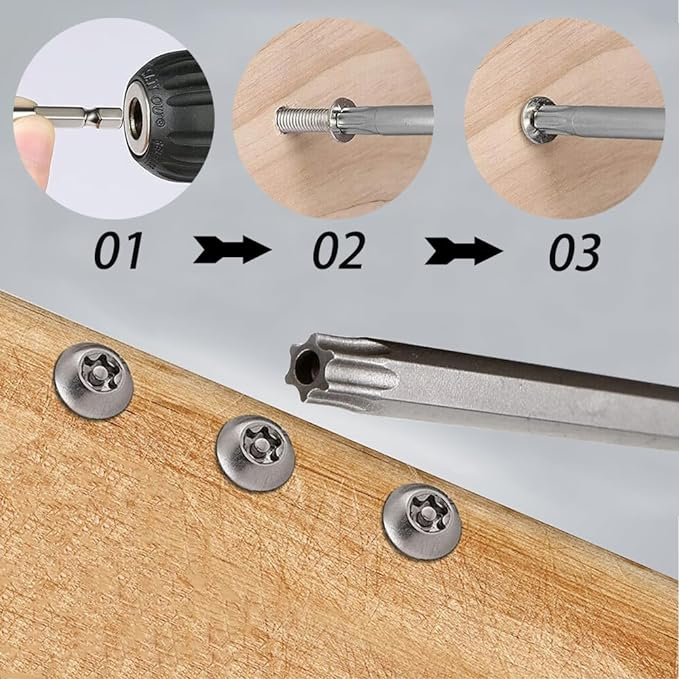 Premium Magnetic Tamper Proof Durable Strong Torx Screwdriver Bit Set