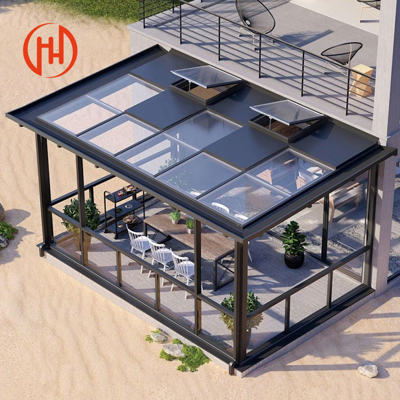 DIY Professional Custom Ready-Made Balcony Sun Room Glass Greenhouse
