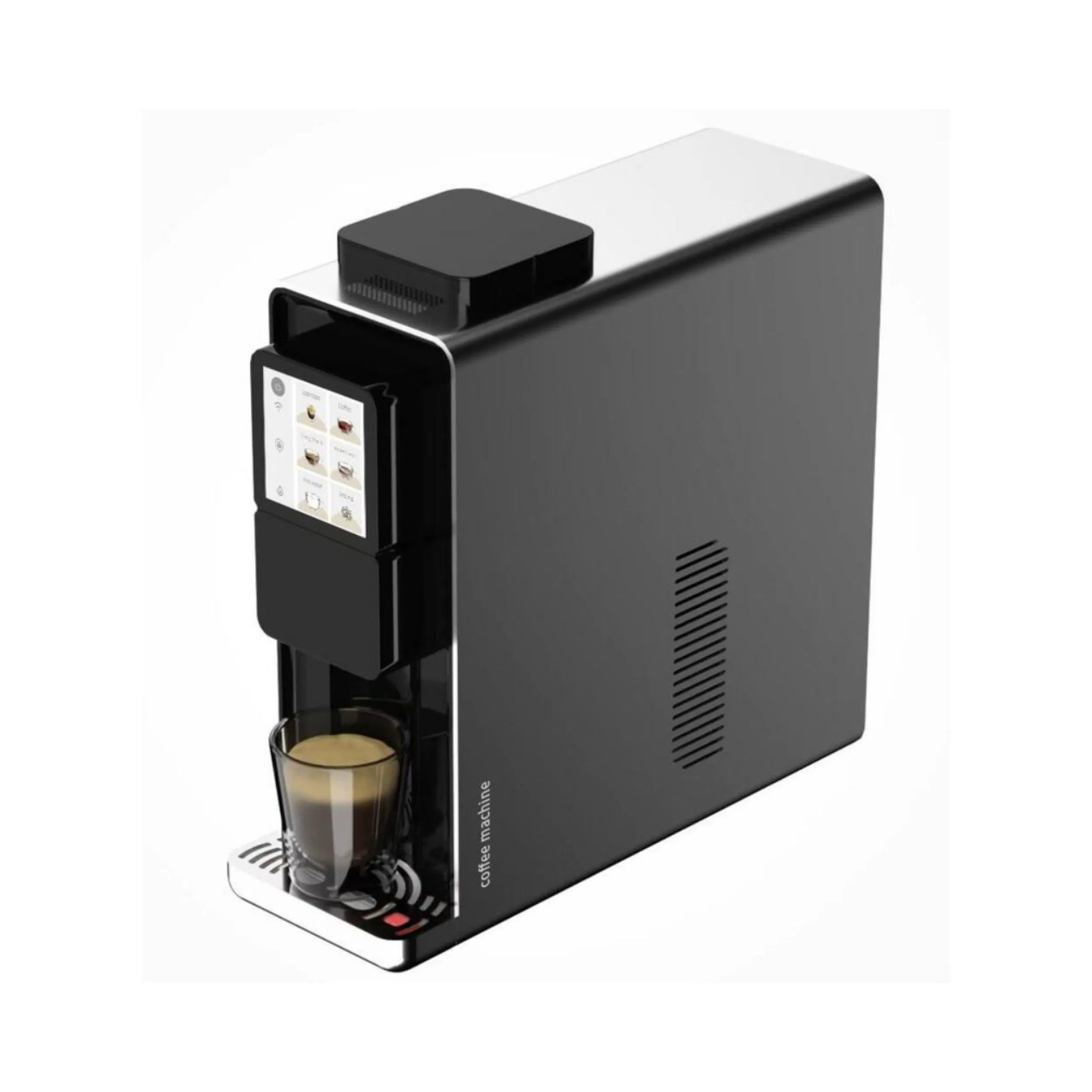 Longbank New Mold Factory Cheap Price 1L Water Tank Brushless Torque Motor Drive Fully Automatic Coffee Machine with Color Film