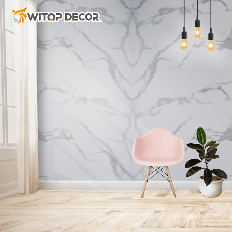 1220*2440mm UV Wall Panel PVC Marble Sheet for Interior Wall Decoration