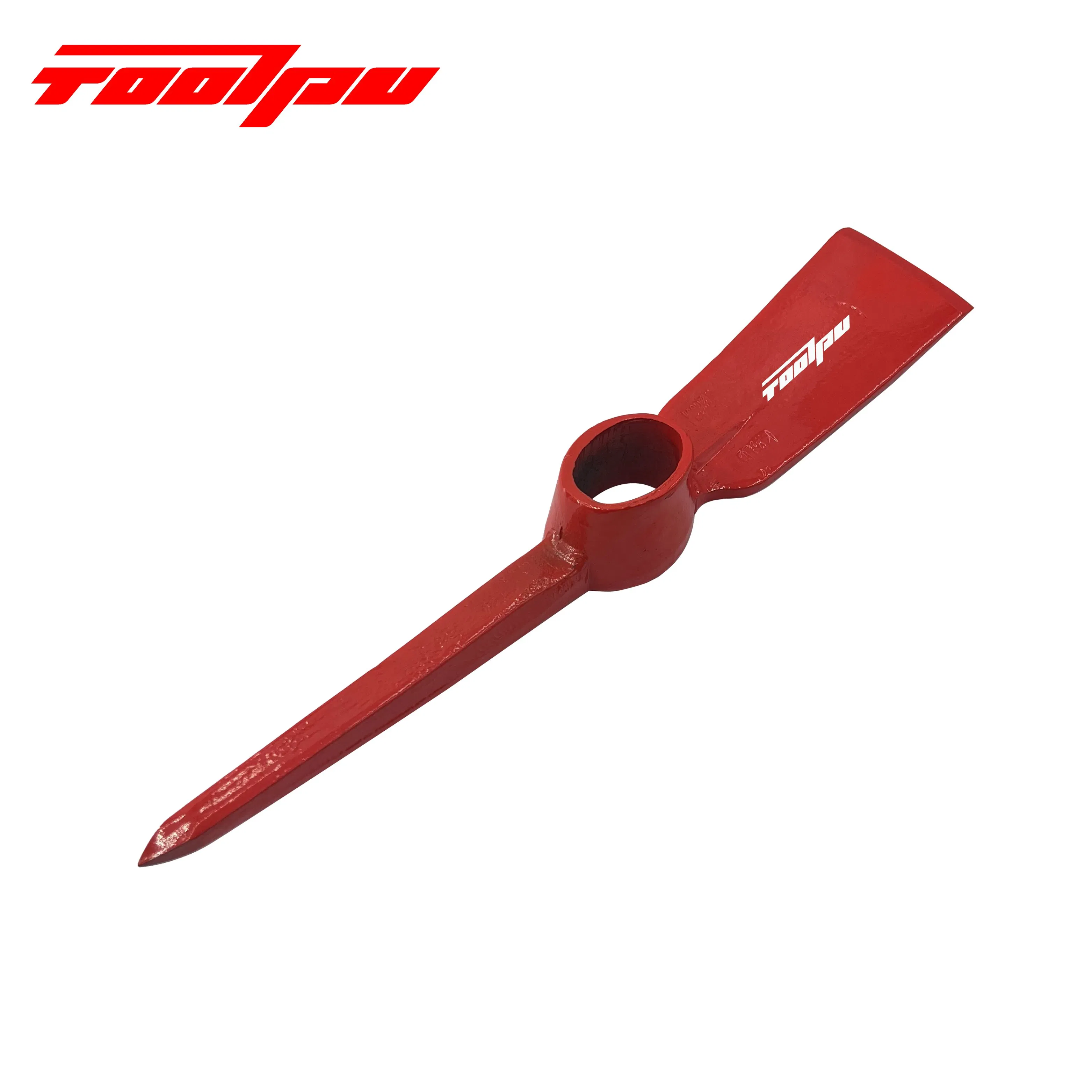 Red Coated Pick Mattock Head, Multipurpose Digging & Breaking Tool for Outdoor Work