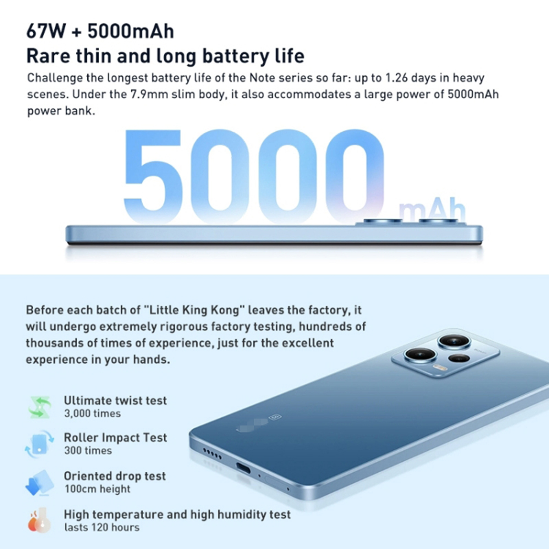 Hot Mobile Phone Second-Hand Phone Sale 5g 6GB+128GB 13 Global Version Octa Core 2.6GHz NFC Smart Mobile Phone Phone Note 12 PRO