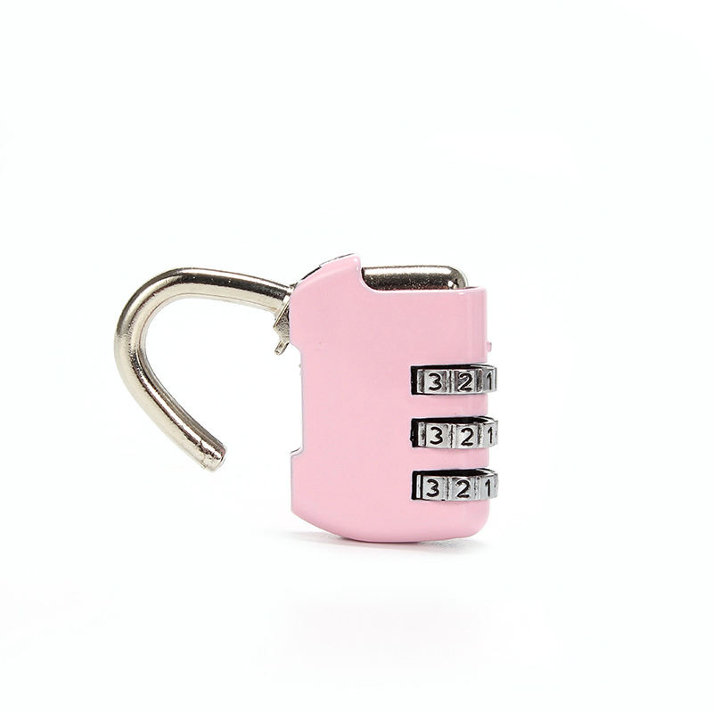Mini Travel Safety Luggage 3 Digital Luggage Code 3 Zinc Alloy Padlock