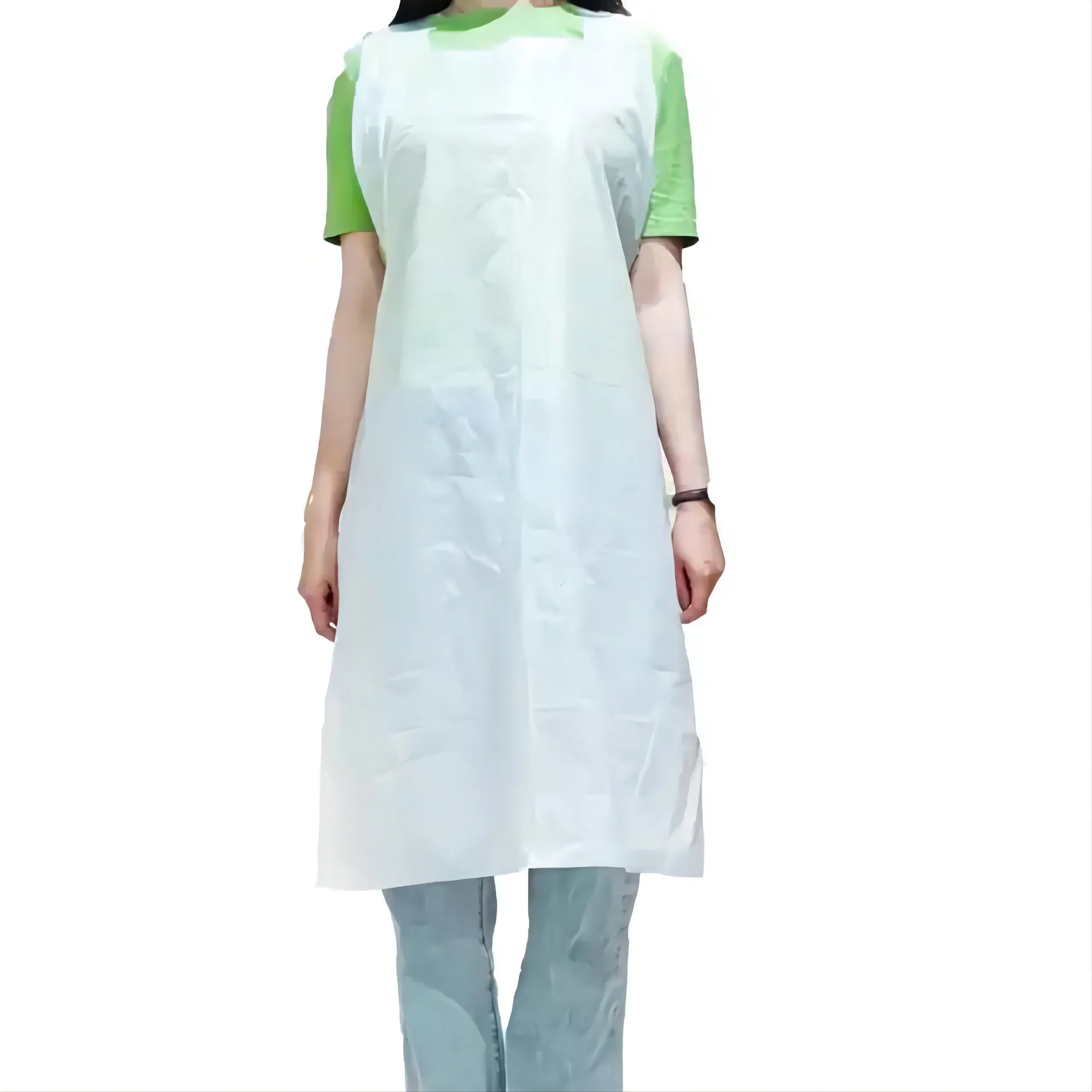Manufacturer Direct Sale Disposable Waterproof Anti-Fouling Colorful Sanitary Protective PE Poly Plastic Apron