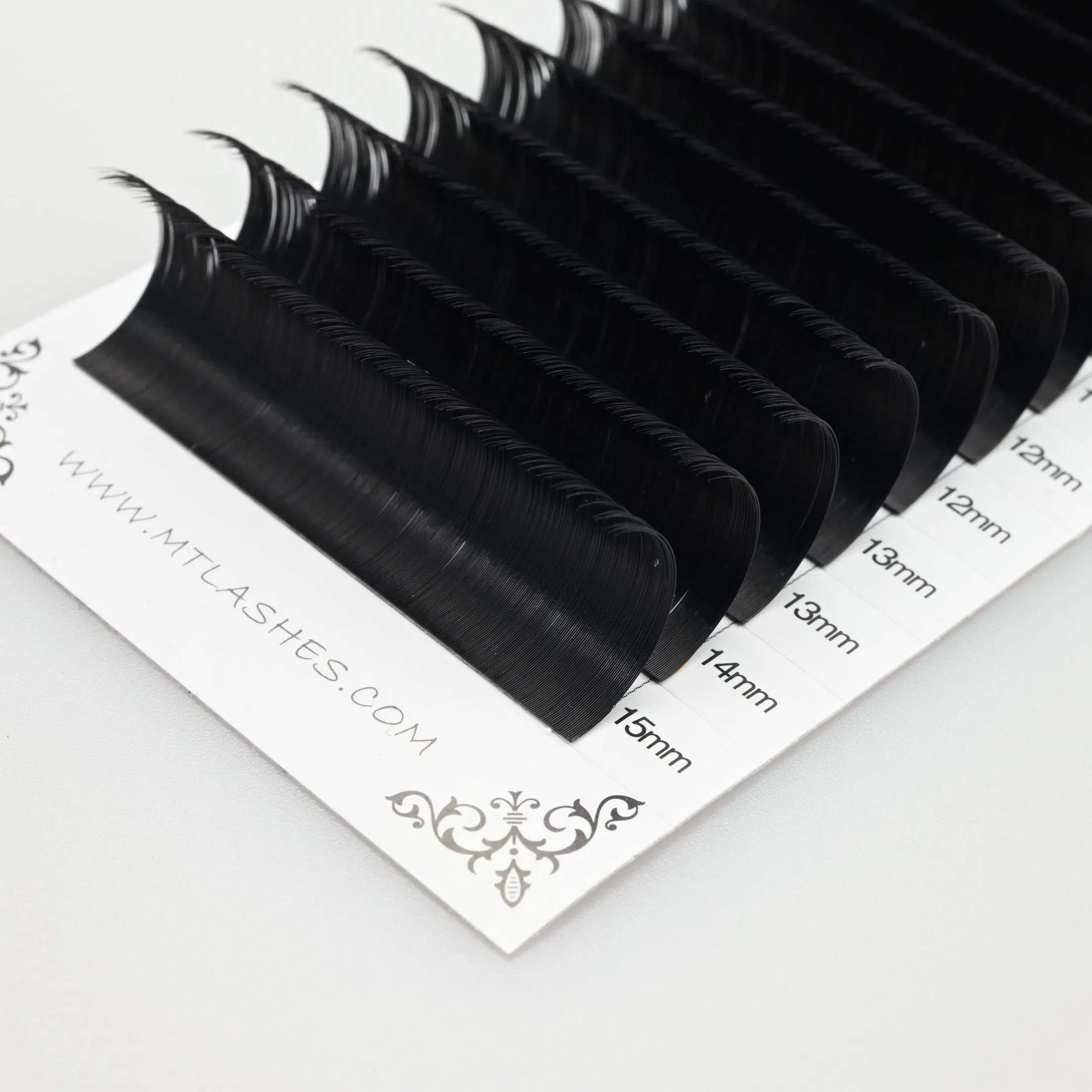 Mtlashes OEM Easy Fan Volume Eyelash Extensions Black Faux Mink Professional Salon Use Lashes