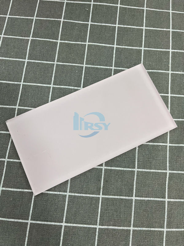 Elegant Pink Acid Etched Decorative Glass for Stylish Tables