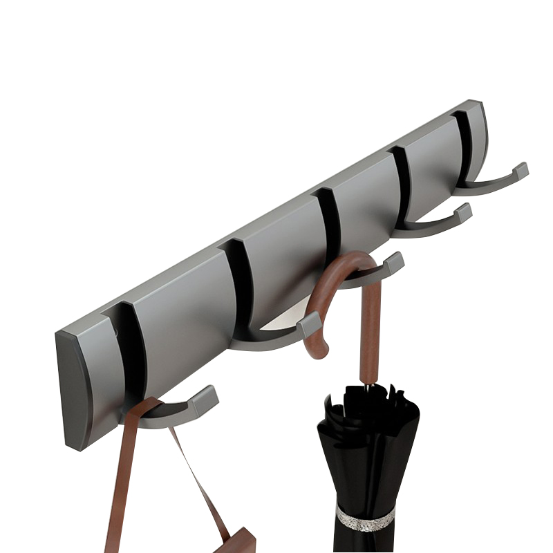 Factory Cheap Price Wholesale Pegboard Bathroom Accessory Set Aluminium Sticker Metal Steel Single Robe Key Door Handbag Black Wall Coat Hat Hooks for Clothes