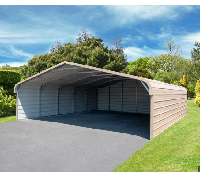 China Foldable Prefabricated Container Prefab Steel Garage Carport