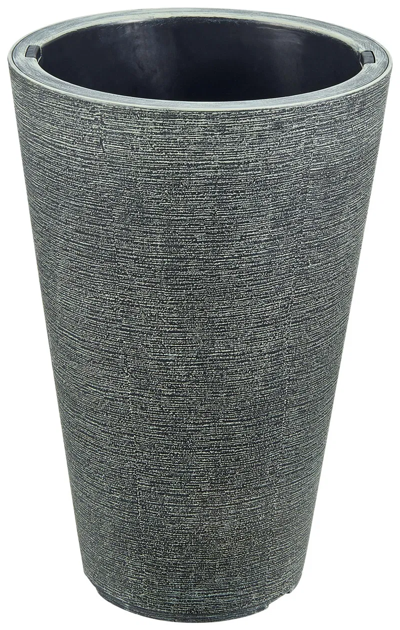 Tall Round Plastic Flower Pot Home Plant Pot (KD9951-KD9954)