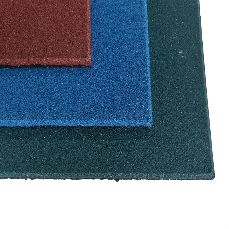 Multi Color Playground Mat with Level Surface Playground Rubber Mat