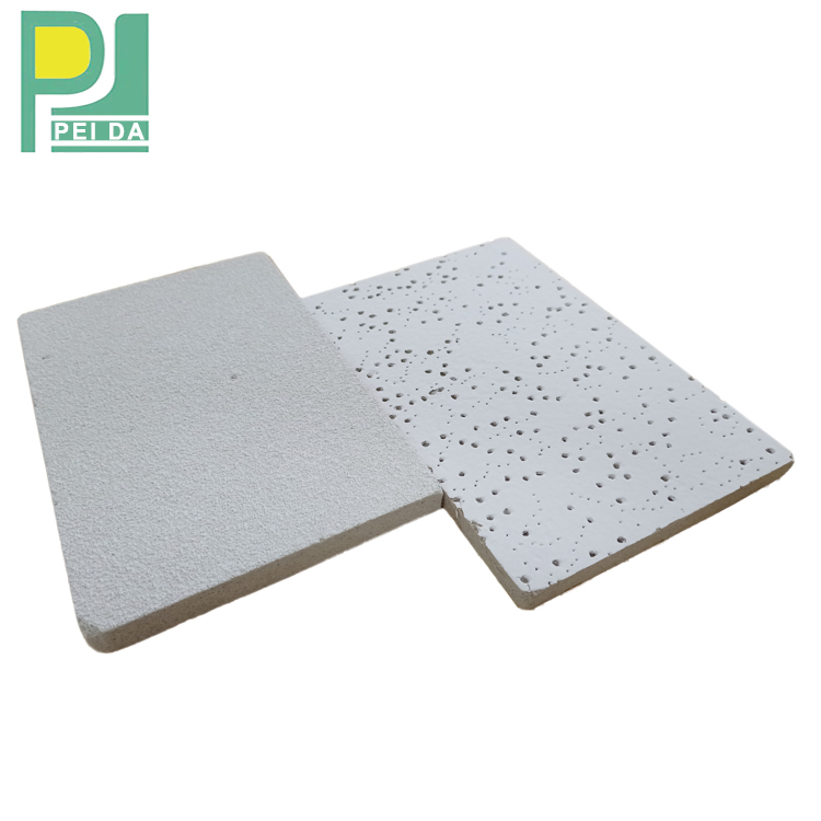 595*595mm Acoustic Mineral Fiber Ceiling Tiles