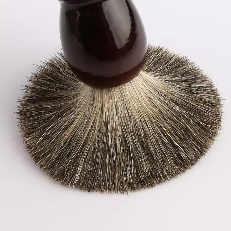 100% Pure Badger Shaving Brush Black Wooden Beard Brush High End Salon Shave Brush