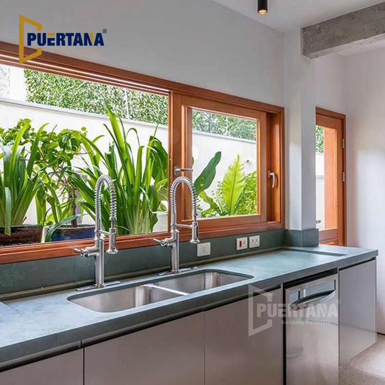 Texas Hot Sale Wooden Window Design Aluminum Wood Picture House Windows Bay Window for Sale