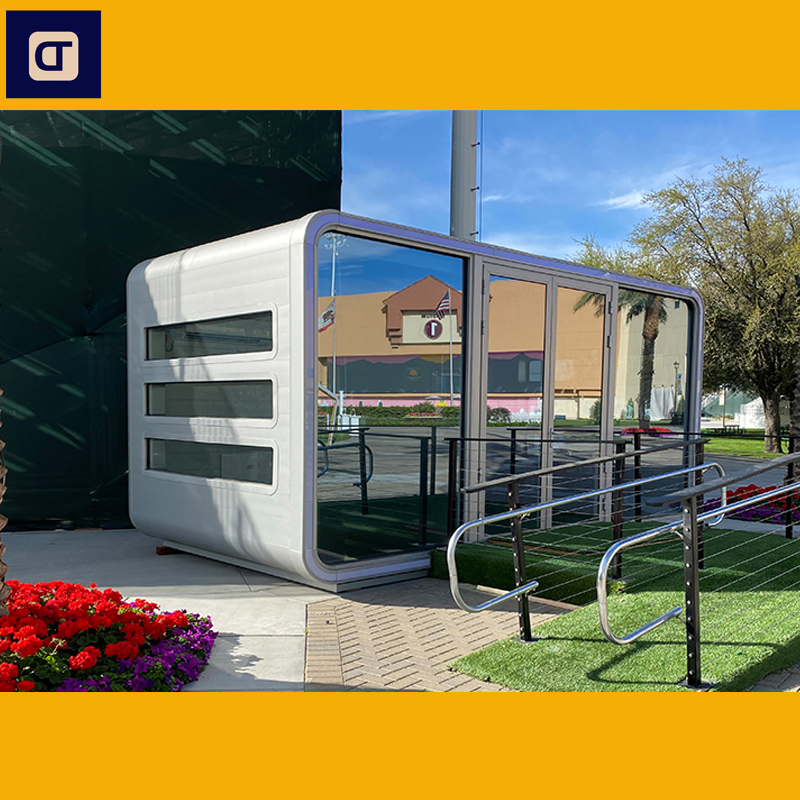 High-Quality Portable Environmental Protection, Waterproof, Fireproof and Wind Resistant Prefabricated Space Capsule Apple Cabin