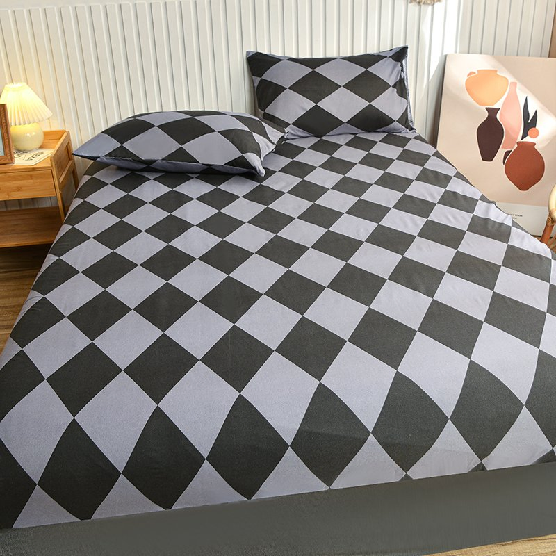 King & Queen Sheet Set 4PCS Bed Linen & Pillowcases Cooling Quilt Cover Stain Resistant