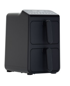 China Manufacture Electric Kitchen Appliances Eletronics Food Professor Intelligent Home Appliance Visible Double Stack Air Fryer Touch Screen Window