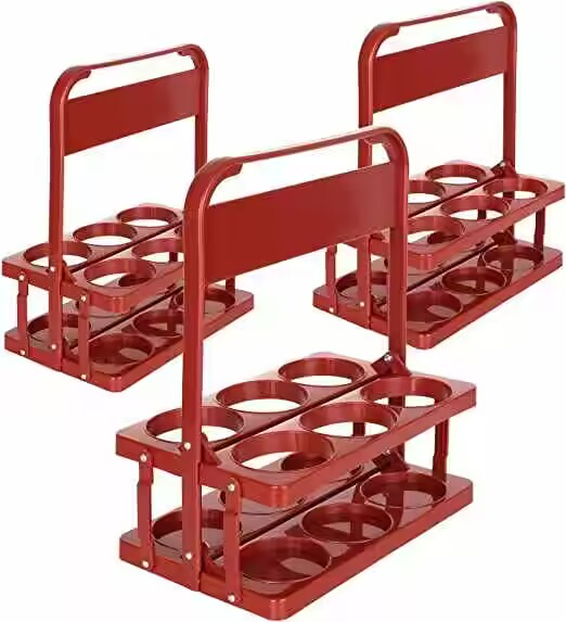 Personalized Portable Green Red Pink Collapsible Plastic Beer Basket 4/6 Pack Beer Bottle Holder Juice Wine Beverage Bottle Carrier for Tooheys Old Tooheys Pils